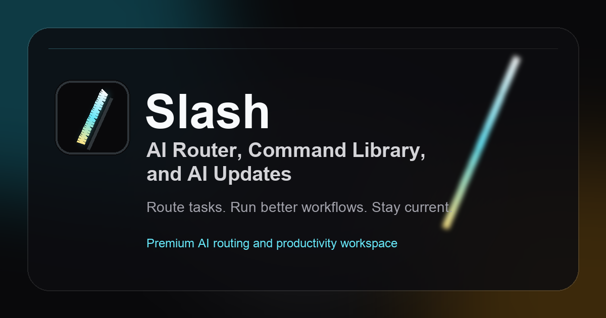 Slash Log Slash — Stop Guessing Which AI to Use